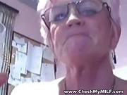Horny Granny Is Showig Her Pussy To The Camera, Because She Wants To Earn Some Money