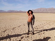 Smoking-hot Cowgirl Models In The Desert In All Her Naked Glory
