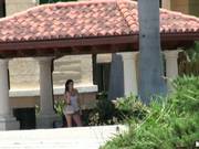 Slut Kodi Gamble Takes A Walk & Gets Watched