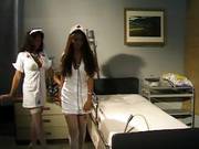 Carpet Muncher Latina Nurses Heat Up The Room