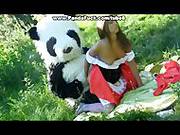 Little Red Riding Hood Fucking With Panda In The Wood