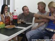 Young Sex Parties - Teens Fucking Three-on-two