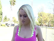 Curvy Dame With Fake Tits In A Thong Riding Big Python Hardcore In Closeup Shoot