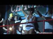 Chick With Big Boobs Dances In A Wet White T-shirt