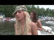 Blonde Hottie Dances And Goes Wild At A Boat Party