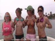 Crazy Hot Girls Boating And Flashing Their Tits
