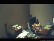Girl Pleasures Herself In The Office, Real Cctv Footage!