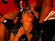 Attractive And Sexy Drunk Babe With Nice Ass Gets A Sperm