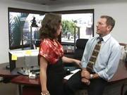 Kristina Rose Gets Bent Over Her Bosses Desk And Has Her Pussy Pummeled