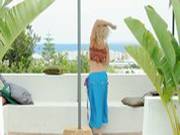 Sweet Blonde Making Garden Strip