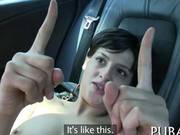 Short Haired Babe Fucks A Public Agent