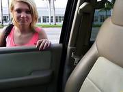 Cute Blonde Teen Dakota Skye Gives Head And Nailed In The Car
