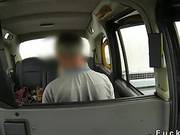 Redhead In Stockings Fucked In Fake Taxi
