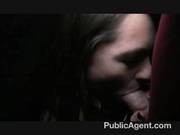 Public Agent Talks A Dirty Party Girl With Long Hair To Ride A Cock On The Parking Lot