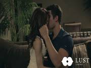 Passionate Couple On The Couch