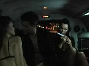 Aletta Ocean And Suzie Diamond Fuck Lucky Guy In A Limo
515