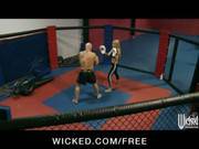 Jessica Drake Wrestles Her Trainer To The 