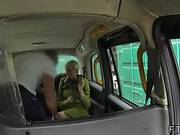 Short Haired British Blonde Fucks In Fake Taxi