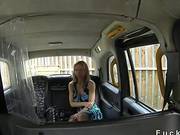Tied Up Amateur Banged In Fake Taxi In Public