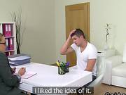 Amateur Dude Fucking Female Agent On Couch