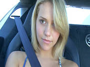 Amazing Blonde Masturbating In The Car