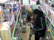 Naughty Japanese Sales Lady Yui Akane Gives A Handjob