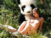 Brunette Fuck In The Woods Toy Panda