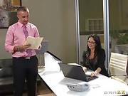 Busty Office Girl Alektra Blue Is Serving The Excited Man’s Dirty Desires And Fucking