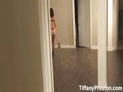 Tiffany Caught Cleaning The Floor