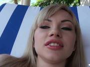 Sasha Rose Sucks Cock After Being Caught Masturbating