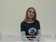 Czech Casting Veronika Talked In To Sucking Cock