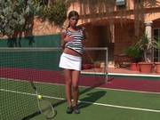 Naughty Little Caprice Is A Knock Out On The Court