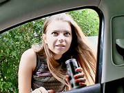 Hitchhiker Teen Marina Visconti Fucks Stranger In The Van