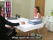 Sexy Lesbian Babe Having Sex With Female Agent