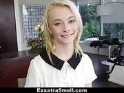 Petite Blonde With A Beautiful Smile, Maddy Rose Is Getting Banged In Front Of The Camera