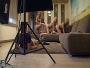 Attractive Hot Lesbian Pornstars Have Fun At Photo Shoot