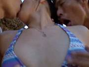 Yukiko Suo Gets Fucked By Two Guys At The Beach.