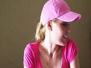 Cute Blonde Girlie Sophie Moone Poses On Cam