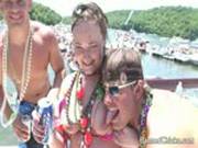 Blonde Hottie Gets Her Cunt Licked At Beach Party