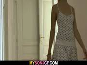 Her Bf Away And She Seduces His Hung Dad