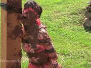 Elise Graves Gets Muddy In Outdoor Bondage