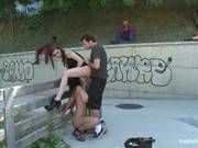 Franceska Jaimes Made To Suck Cock In Public Place