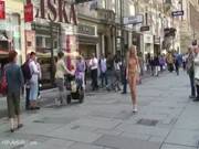 Sweet Blonde Teen Mina Naked On Public St 