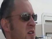 Horny Guys Invite Some Beautiful White Girls In A Van For Rough Sex!
