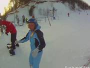 Fucking Glasses - Snowboarder Chick Loves Cock