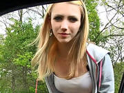 Left Alone Teen Beatrix Glower Fucked By Stranger In Public