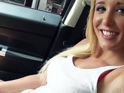 Super Sexy Blonde Tucker Gets Fucked In The Car By Dude With A Huge Cock