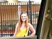 Hitchhiker Sam Summers Gets Fucked And Eats Cum In Public