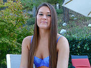 Abbey Cross Gives A Blowjob & Handjob Combo By The Pool
