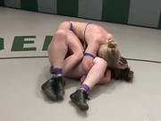 Dykes Get Wild While Wrestling In The Nude!